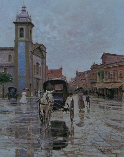 Lapa Square Under the Rain by Gustavo DallAra